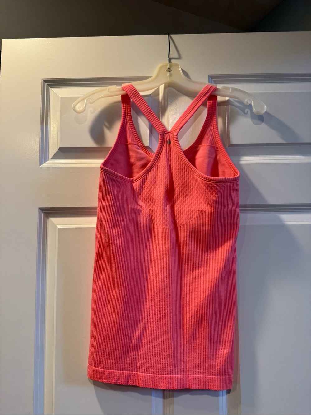 Women's Ribbed Racerback Tank Top - Pink - Picture 3 of 5